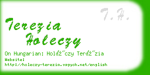 terezia holeczy business card